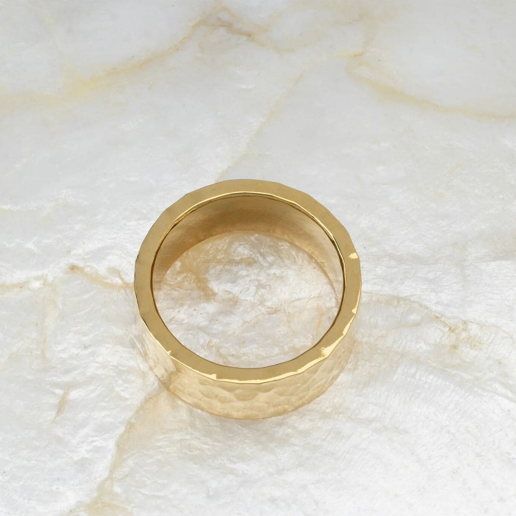 Terre — Bague Martelée