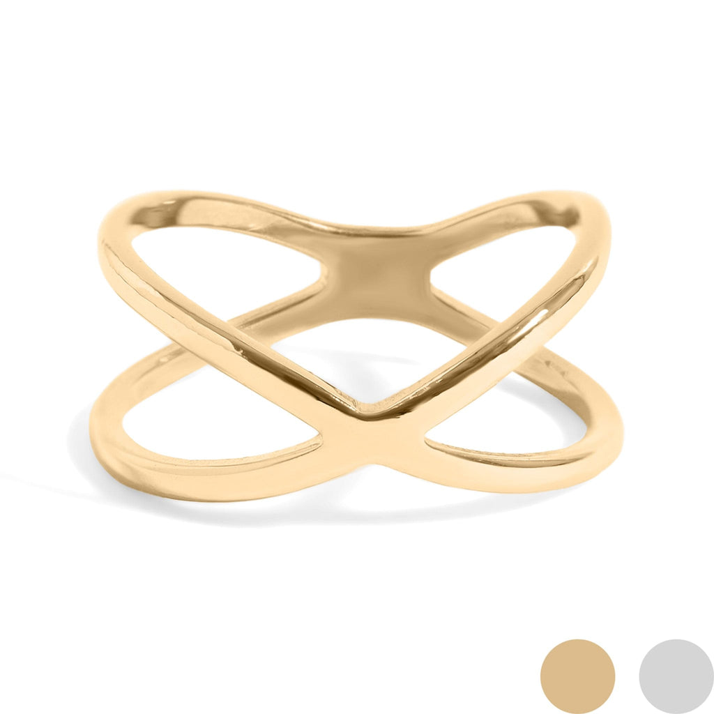 Croisée — Bague Géométrique
