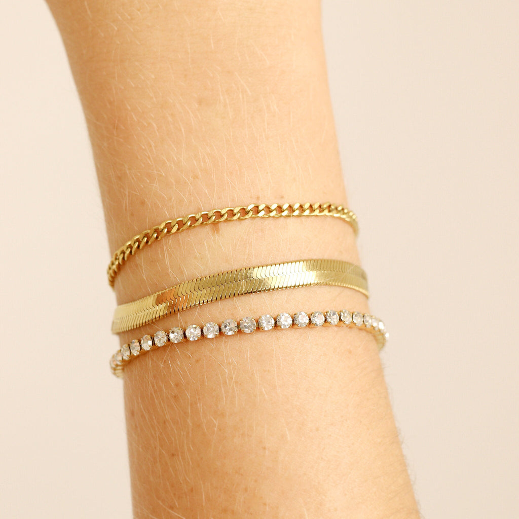 Soie — Bracelet Chaîne Plate