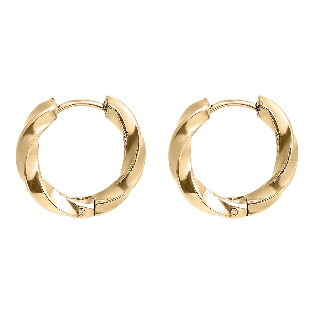 Braided — Twisted Huggie Hoops