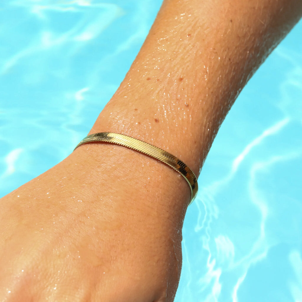 Soie — Bracelet Chaîne Plate