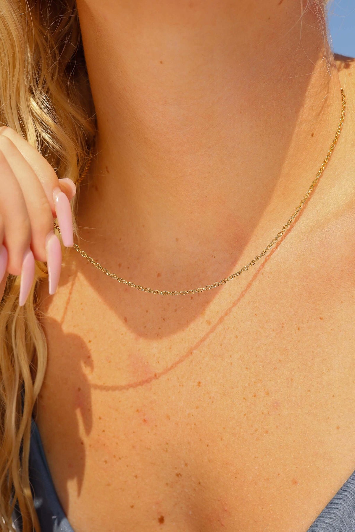 Silk — Thin Chain Necklace